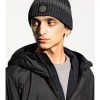 8115N12C5V0M65 GORRO LANA VANISADO LOGO STONE ISLAND F7M ANTRACITA